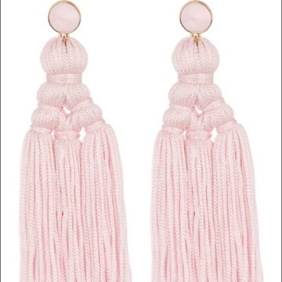 BaubleBar Jewelry - Baublebar Miana Blush Pink Tassel Earrings